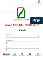 Simulado 01 - Português - 6º Ano - (Blog Do Prof. Adonis)