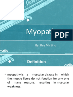 Myopathy: By: Rey Martino