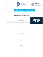 Procesos de Manufactura Especiales de Empresas de La Region