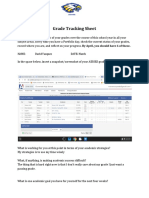 Grade Tracking Sheet 4