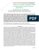 Effect of Glass Fibers On Tensile Strength of High Performance Lightweight Foamed Concrete (HPLWFC)