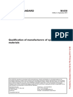 Norsok M-650 - R4 - Qualification of Manuf. of Special Mat