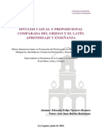 Sintaxis Casual y Preposicional Comparada Del Griego y El Latin