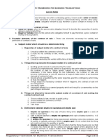 Regulatory Framework For Business Transactions Page 1 of 16