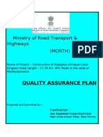 Ministry of Road Transport & Highways (Morth) : Quality Assurance Plan