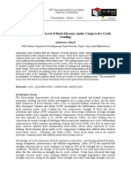 Permissible Stress Level of Brick Masonry Under Compressive Cyclic Loading