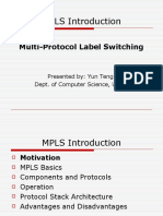 MPLS Introduction: Multi-Protocol Label Switching