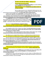 A CABEÇA NO CÉU E OS PÉS NA TERRA - Resumo