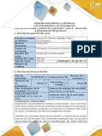 Guía de Actividades y Rúbrica de Evaluación - Paso 5 - Desarrollo y Presentación Del Proyecto