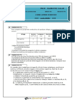 Série D'exercices N°2 Lycée Pilote - Sciences Physiques - Conductibilité - 2ème Sciences (2016-2017) MR Mabrouki Salah