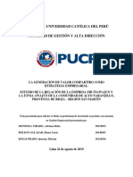 Generaci N de Valor Compartido Como Estrat Gica Empresarial PDF