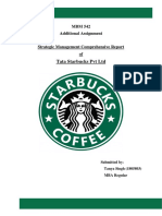 Strategic Management Comprehensive Report On TATA Starbucks