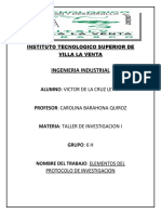 Elementos Del Protocolo de Investigacion