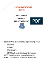 Peripheral Interfacing Unit Iii: Mr. S. Vinod Lecturer Eee Department