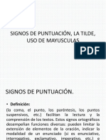 Signos de Puntuación, La Tilde, Uso de Mayusculas Examen Final