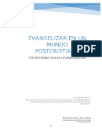 Trabajo de Pastoral. Evangelizar en Un Mundo Postcristiano