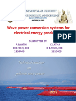 Wave Power Conversion Systems For Electrical Energy Production