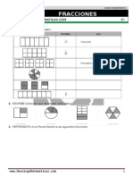 12 Fracciones Quinto de Primaria