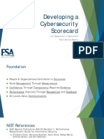 Developing A Cybersecurity Scorecard