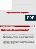 Regional Economic Integration