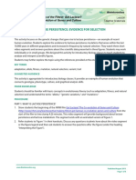 Lactase Persistence: Evidence For Selection