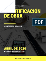 Entrega-Cuantificación de Obra PDF