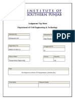 Transportation Engineereing Lect Assig