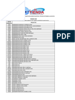 Lista Productos Su Tienda PDF