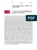 Marier Formes Urbaines Et Mixité, Par Jacques LUCAN