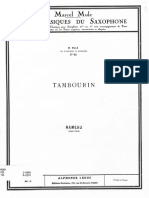 Tambourin - Rameau - Alto Saxophone PDF