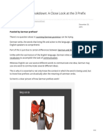 German Prefix Breakdown: A Close Look at The 3 Prefix Categories