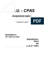 M.D.U. - Cpas: Assignment Topic