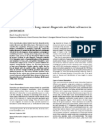 Biomarkers For The Lung Cancer Diagnosis and Their Advances in Proteomics