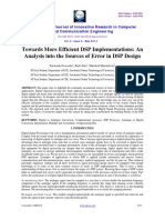 Towards More Efficient DSP Implementations: An Analysis Into The Sources of Error in DSP Design