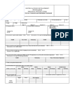 (For Service Contracts and Individual Contracts) : United Nations Development Programme Personal History Form