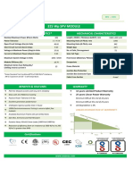 325 WP SPV Module: Electrical Characteristics Mechanical Characteristics