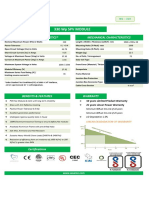 330 WP SPV Module: Electrical Characteristics Mechanical Characteristics