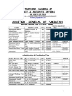 Auditor - General of Pakistan: Audit & Accounts Offices