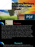 How Does Global Warming and Varying Weather Patterns Affect A Plants Growth - Laxman Venkatraman