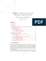 Adephylo: Exploratory Analyses For The Phylogenetic Comparative Method