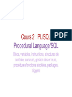 Cours 2: PL/SQL