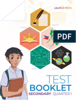 Test Booklet Secondary-1