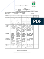 Rubrica para Evaluar Apuntes en Clase