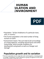 Human Population and The Environment