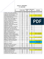 Grade 11 - BUOYANCY S.Y. 2019-2020: Names of Learners First Sem Second SEM Final Gen. Ave. Remarks Male