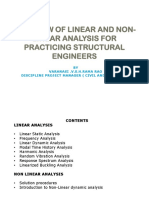 Overview of Linear and Non-Linear Analysis For Practicing Structural Engineers PDF