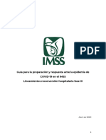 Lineamientos para Reconversión Hospitalaria en Fase I II