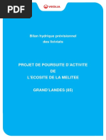 Bilan Hydrique Prévisionnel Des Lixiviats: Projet de Poursuite D'Activite DE L'Ecosite de La Melitee