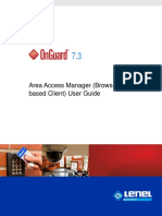 Area Access Manager (Browser-Based Client) User Guide