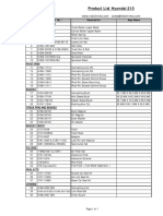 Product List Hyundai-210: Sr. No. O.E. Part No. Description Assy Name Undercarriage Parts